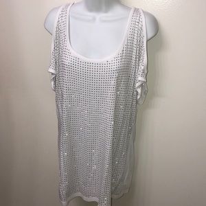 Inc Cold Shoulder Top